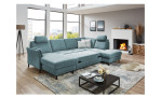 Ecksofa plano|FORM Lirio in der Farbe Ice mit der Schlaffunktion