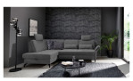 Komfort-Ecksofa Westminster, in der Farbausführung Anthrazit in einem Raum stehend