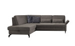 Basis-Ecksofa Westminister in der Farbe Stone
