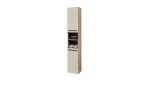 Hochschrank Sylt, in der Farbausführung Viking oak / Sand tiefzieh, Schrägansicht