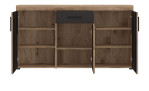 Sideboard Grainau in Viking Eiche Dekor geöffnet