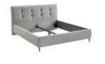 Basis-Polsterbett Arnheim, in der Farbe silber