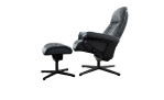 Stressless Relaxsessel mit Hocker Sunrise (M) Cross in grau