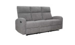 3-Sitzer Sofa Frankfurt mit einem Bezug aus hellgrauer Mikrofaser