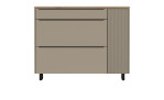 Schuhschrank MONDO Brera in der Farbe Taupe, von vorne