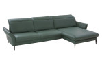 Basis-Ecksofa MONDO Mirium in einerm Echtlederbezug in Opal