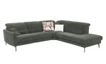 Komfort-Ecksofa MONDO Mimas in einem Stoffbezug in Moos