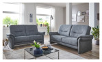 Sitzgruppe (2,5-Sitzer und ein 3-Sitzer) MONO Recita in der Ausführung denim mit Dekoration
