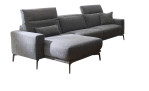 Basis-Wohnlandschaft MONDO Shima in einem Bezug in Graphite bezogen, Ausrichtung links