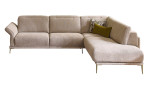 Basis-Ecksofa MONDO Lillia in einem Bezugsstoff in beige, Ausrichtung rechts