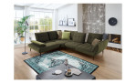 Basis-Ecksofa vito Ticona, in der Farbe Olive mit der Sitzvorzug