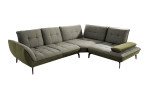 Basis-Ecksofa vito Ticona, in der Farbe Stone / Olive