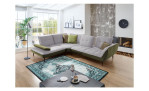 Basis-Ecksofa vito Ticona, in der Farbe Silver/ Olive mit der Sitzvorzug