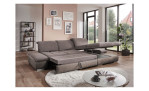 Komfort - Ecksofa vito Fulla, in der Farbausführung Taupe, mit der Relaxfunktion