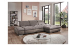 Basis - Ecksofa vito Fulla, in der Farbausführung Taupe in einem Raum stehend