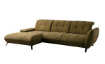 Komfort - Excksofa vito Creda, in der Farbausführung Olive