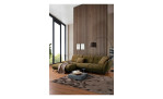 Basis - Ecksofa vito Creda, in der Farbe olive, in einem Raum stehend