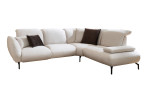 Basis-Ecksofa vito Bevy, in der Farbausführung Beige