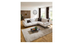 Komfort-Ecksofa vito Bevy, in der Farbausführung beige, Draufsicht