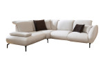 Komfort-Ecksofa vito Bevy, in der Farbausführung beige