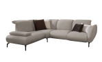 Komfort-Ecksofa vito Bevy, in der Farbausführung Grau