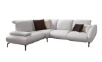 Komfort-Ecksofa vito Bevy, in der Farbausführung Silver