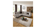 Komfort-Ecksofa vito Bevy, in der Farbausführung Grau, Draufsicht