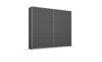 Schwebetürenschrank self Lelia in Grau-Metallic