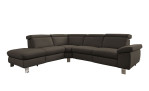 Komfort-Ecksofa vito Tonga, in der Farbausführung Elephant