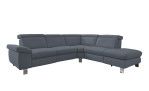 Basis-Ecksofa vito Tonga, in der Farbausführung Greyblue