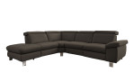 Basis-Ecksofa vito Tonga, in der Farbausführung Elephant