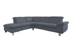 Basis-Ecksofa vito Tonga, in der Farbausführung Greyblue