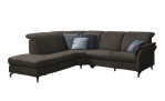 Basis-Ecksofa vito Sardena, in der Farbausführung Elephant