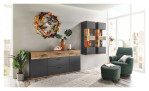 Milieubild Set One Quincy mit Sideboard und zwei Hängevitrinen