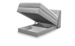 Boxspringbett set one Fairfield im Bezug Light Grey, Bettkasten offen