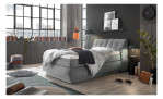 Boxspringbett set one Fairfield im Bezug Light Grey, Milieu