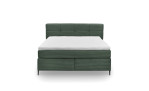 Boxspringbett set one Fairfield in der Farbe dunkelgruen, Frontansicht