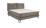 Boxspringbett set one Baldwin in der Farbe grau