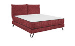 Boxspringbett set one Baldwin in der Farbe rot