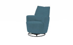Sessel set one SO 1450 in der Farbausführung azure blue, Schrägansicht, Sessel zurückgelehnt