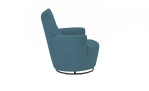 Sessel set one SO 1450 in der Farbausführung azure blue, Seitenansicht