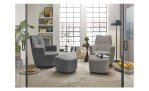 Sessel set one SO 1450 in der Farbausführung light grey, in einem Raum stehend mit dem gleichen Sessel in einer anderen Farbe