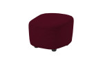 Hocker set one 1450 in der Farbausführung ruby red, links