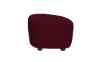 Hocker set one 1450 in der Farbausführung ruby red, Seitenansicht