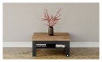 Couchtisch set one York in graphit und Artisan-Eiche-Dekor, Ansicht im Milieu