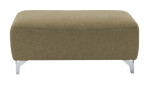 Hocker in der Farbe taupe, Frontansicht