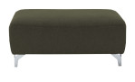 Hocker in der Farbe olive, Frontansicht
