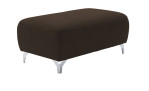 Hocker in der Farbe braun, Schrägansicht