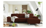 Komfort - Ecksofa Musterring MR 370, in der Farbausführung kupfer, in einem Raum stehend, Frontansicht