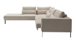 Basis-Ecksofa Musterring JustB! PM100 in beige, seitliche Ansicht
